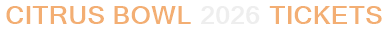 Citrus Bowl 2026 Tickets